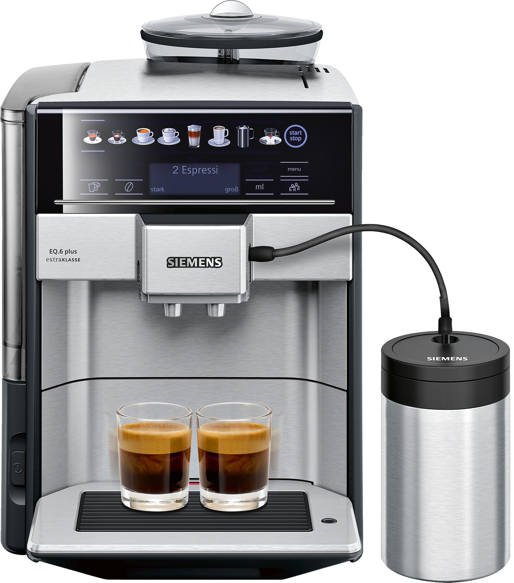 EQ6 plus extraKlasse S700 TE657F03DE Edelstahl Kaffeevollautomat