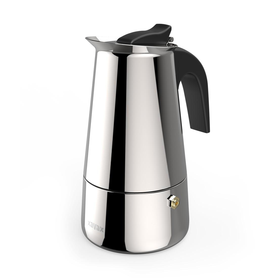 Espressokocher aus Edelstahl für 4 Tassen